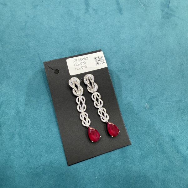 Crimson Twist Earrings