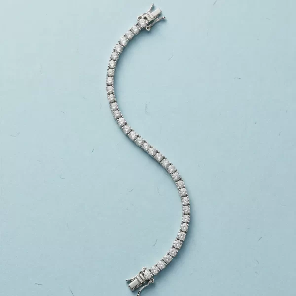 Celeste Round Tennis Bracelet