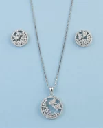 Luna Bloom Diamond Pendant Set