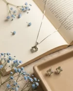 Celeste Cushion Gem Pendant Set - Image 3