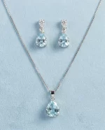 Azure Drop Elegance Pendant Set