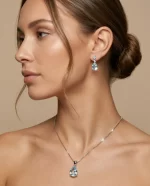 Azure Drop Elegance Pendant Set - Image 2