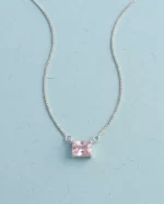 Blush Solitaire Pendant