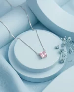 Blush Solitaire Pendant - Image 3