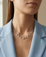 Celeste Drop Diamond Necklace - Image 2