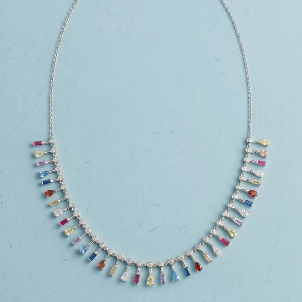 Prism Charm Diamond Necklace