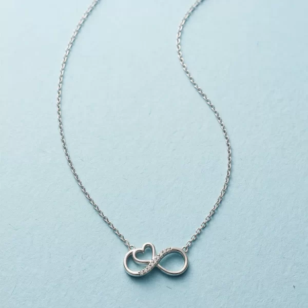 Infinity Heart Diamond Pendant