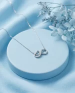 Infinity Heart Diamond Pendant - Image 2