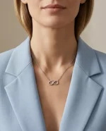 Infinity Heart Diamond Pendant - Image 3