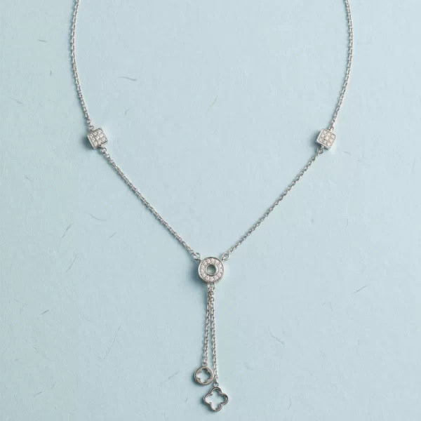 Trinity Drop Charm Necklace