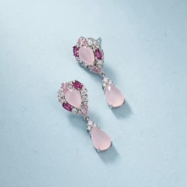 Rosé Cascade Pendant Set
