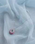 Ruby Flame Pendant Set - Image 3