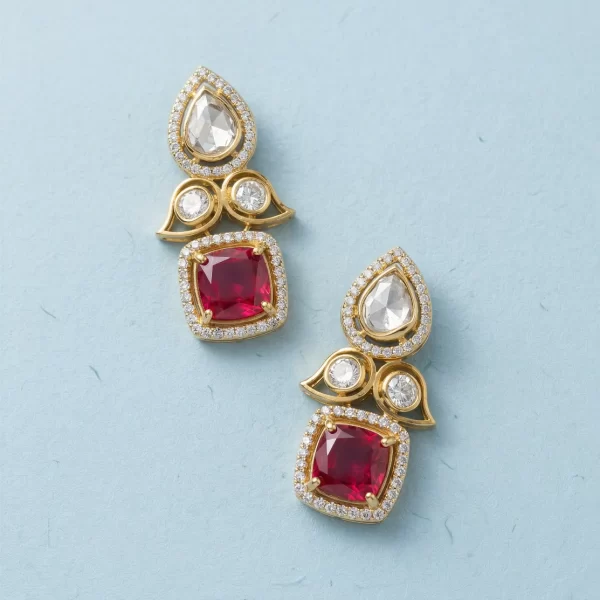 Ruby Royale Pendant Set