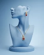 Ruby Royale Pendant Set - Image 3