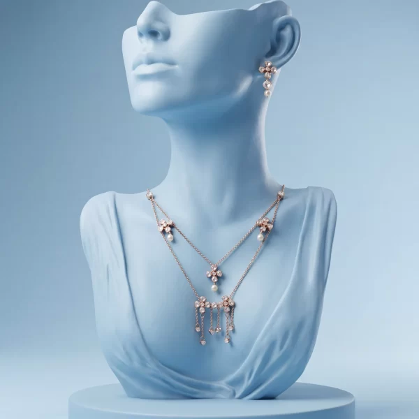 Pearl Blossom Necklace Set