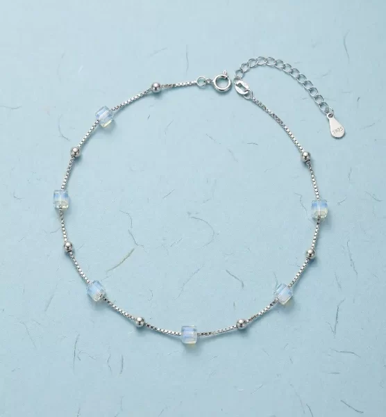 Crystal Cube Anklet