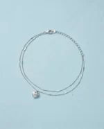 Silver Heart Anklet