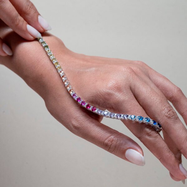 Prism Rainbow Tennis Bracelet